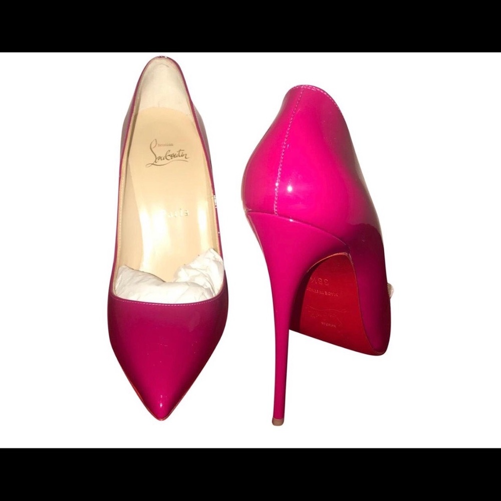 Authentic Christian Louboutin Hot Pink heels